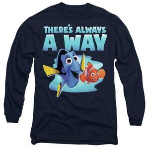 Finding Nemo Unisex Adult There�'s Always A Way Dory Nemo T-Shirt / Navy